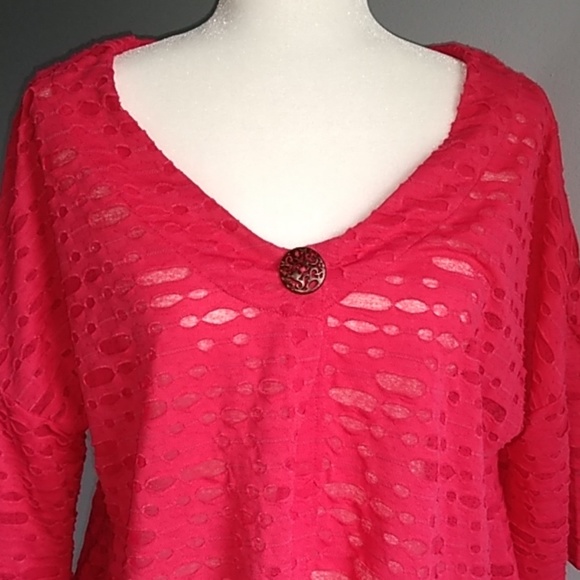 NWT, Deep Coral Top - Picture 2 of 8